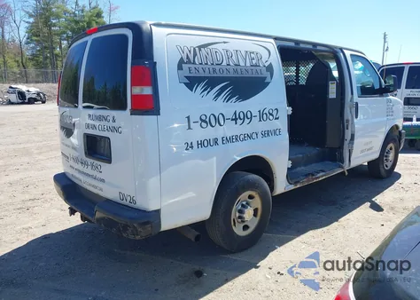 2014 Chevrolet Express 2500 Work Van из США, поврежденный, VIN 1GCWGFCA3E1130871